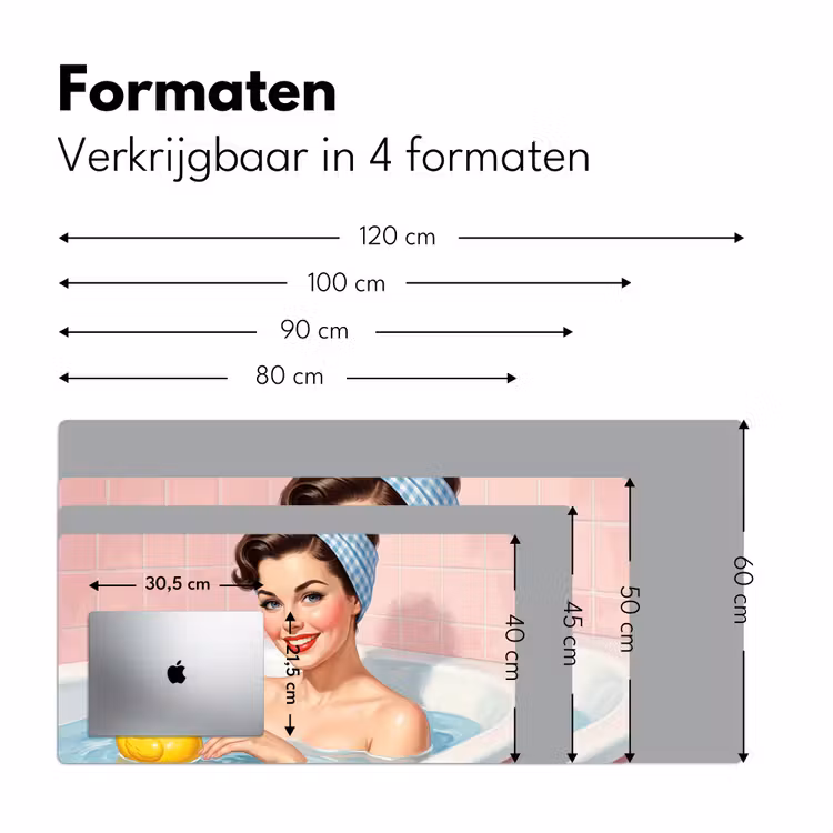 Bureau onderlegger - Badkamer - Eend - Blauw — 8