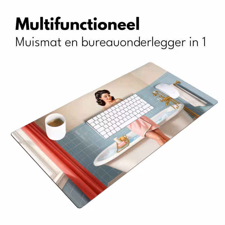 Bureau onderlegger - Badkamer - Vrouw - Roze — 7