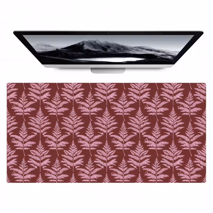 Bureau onderlegger - Blad - Patroon - Paars — 1