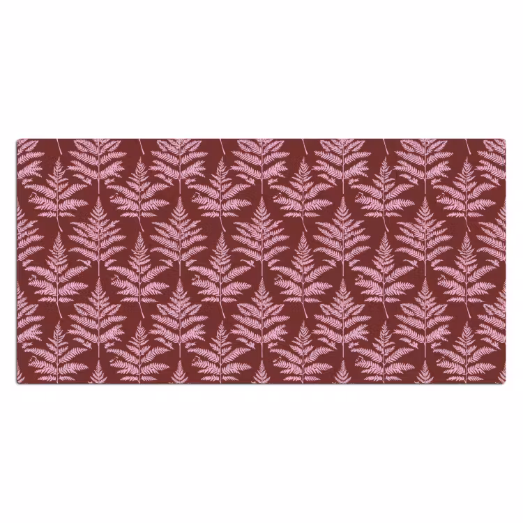 Bureau onderlegger - Blad - Patroon - Paars — 2