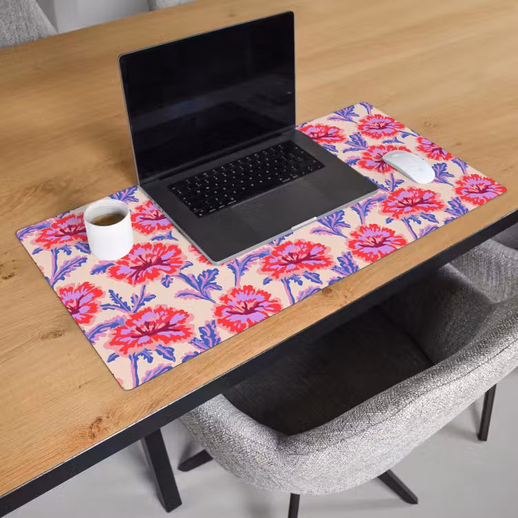 Bureau onderlegger - Bloemen - Patroon - Meerkleurig — 3