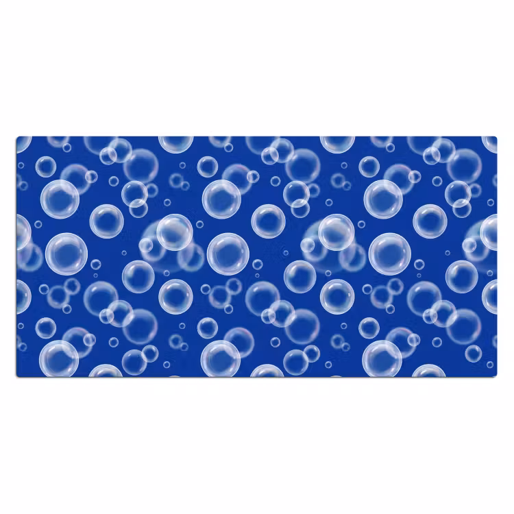 Bureau onderlegger - Bubbels - Patroon - Blauw — 2