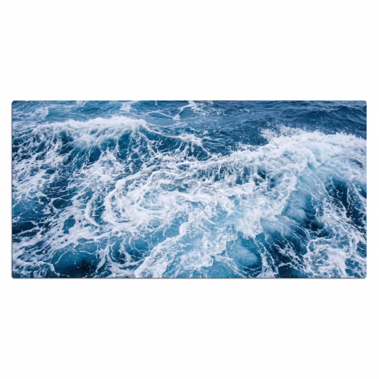 Bureau onderlegger - Golven - Oceaan - Blauw — 2