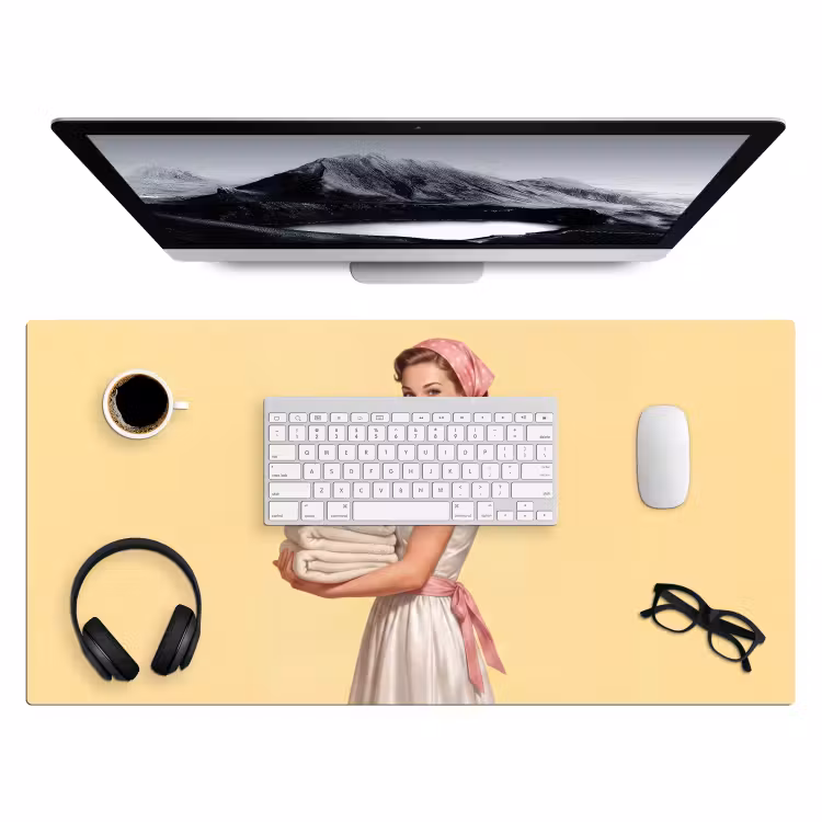 Bureau onderlegger - Handdoeken - Vrouw - Jurk - Roze — 4