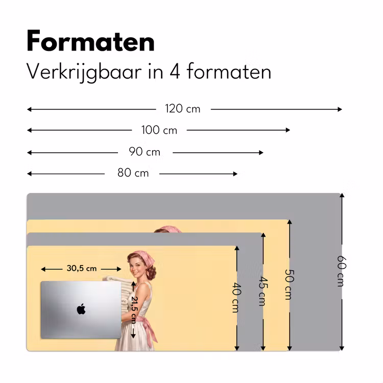 Bureau onderlegger - Handdoeken - Vrouw - Jurk - Roze — 8