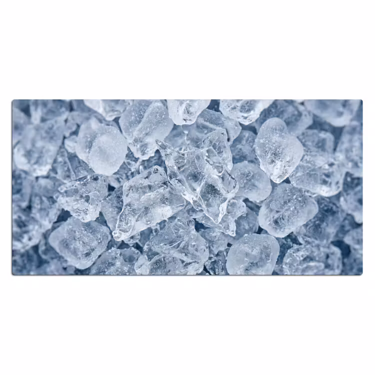 Bureau onderlegger - Ijsblokjes - Water - Blauw — 2
