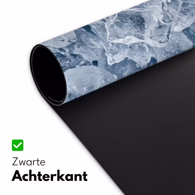 Bureau onderlegger - Ijsblokjes - Water - Blauw — 5