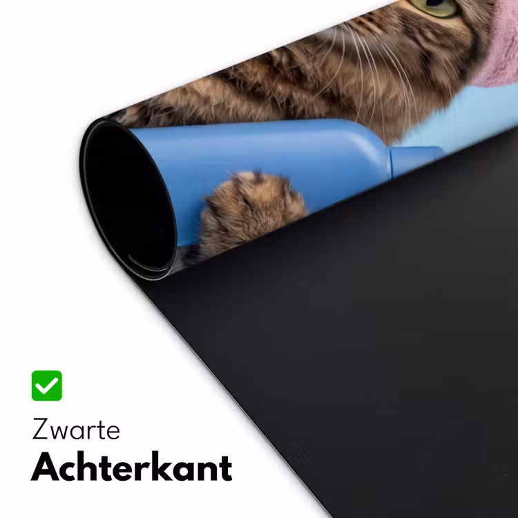 Bureau onderlegger - Kat - Handdoek - Washand - Zeep — 5