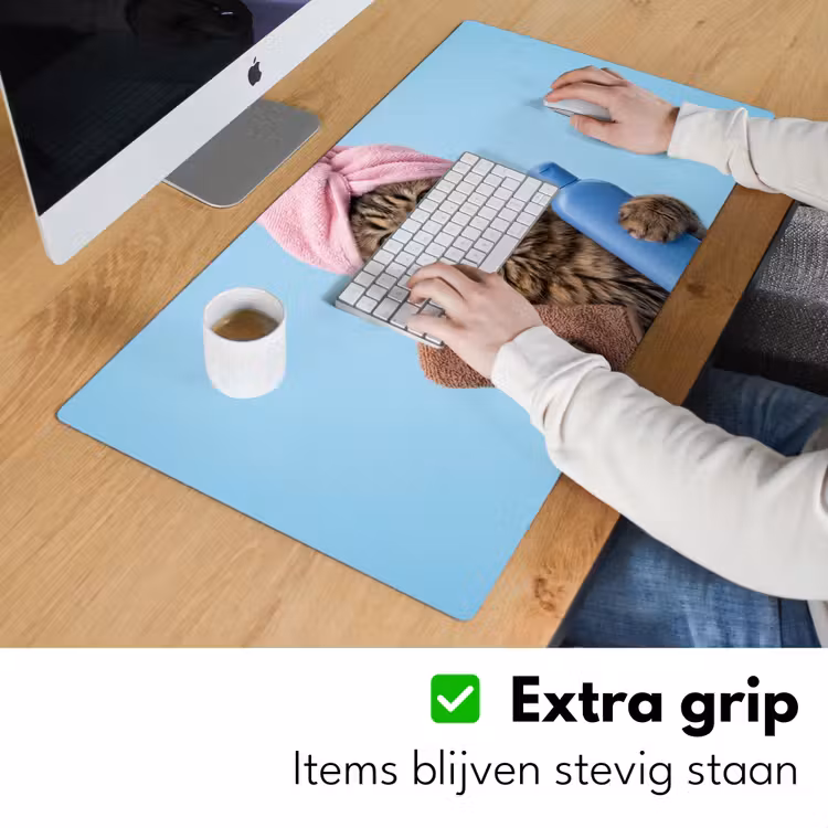 Bureau onderlegger - Kat - Handdoek - Washand - Zeep — 6