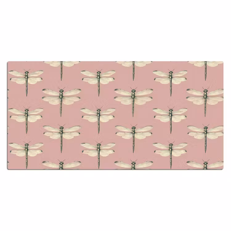 Bureau onderlegger - Lillibellen - Patroon - Roze — 2