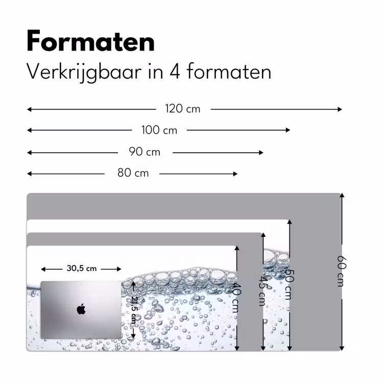Bureau onderlegger - Luchtbellen - Water - Dynamisch — 8