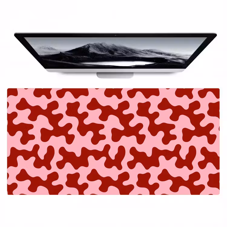 Bureau onderlegger - Modern - Abstract - Rood — 1