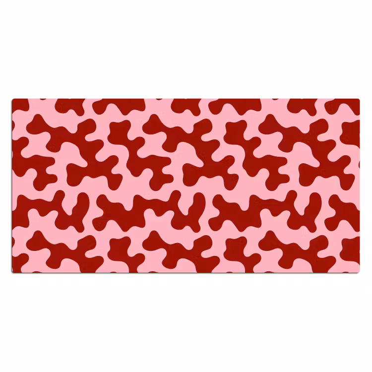Bureau onderlegger - Modern - Abstract - Rood — 2
