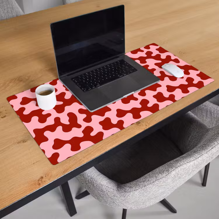 Bureau onderlegger - Modern - Abstract - Rood — 3