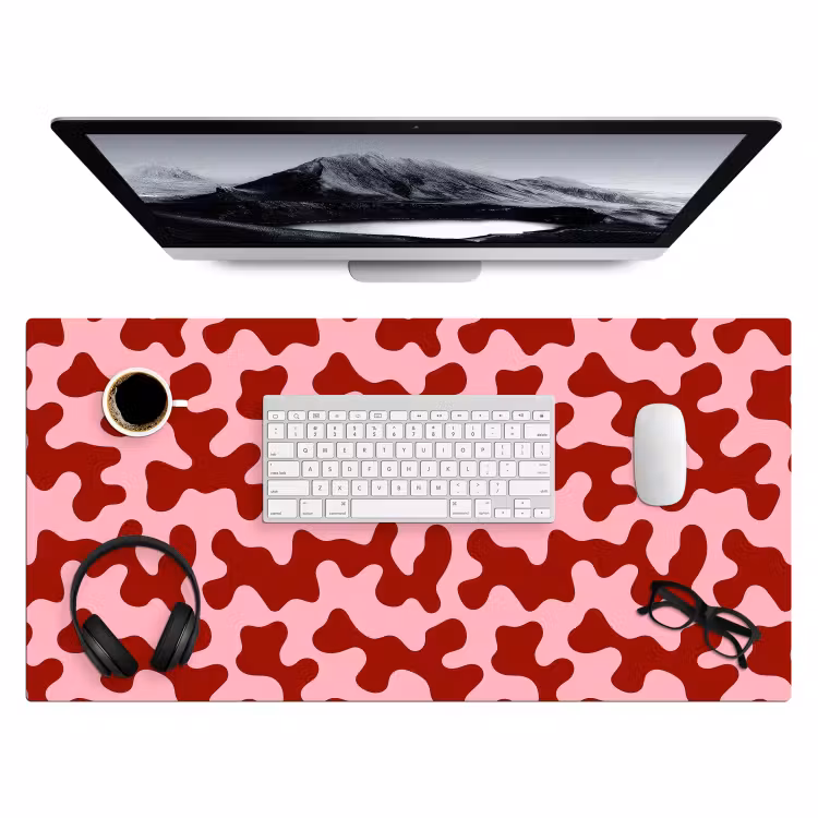 Bureau onderlegger - Modern - Abstract - Rood — 4