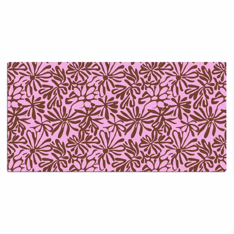 Bureau onderlegger - Organisch - Patroon - Roze — 2