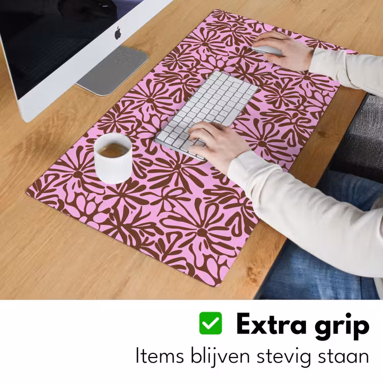Bureau onderlegger - Organisch - Patroon - Roze — 6