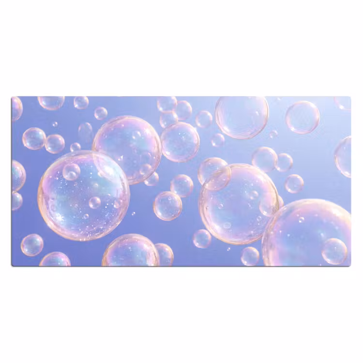 Bureau onderlegger - Pastel - Bubbels - Dromerig — 2