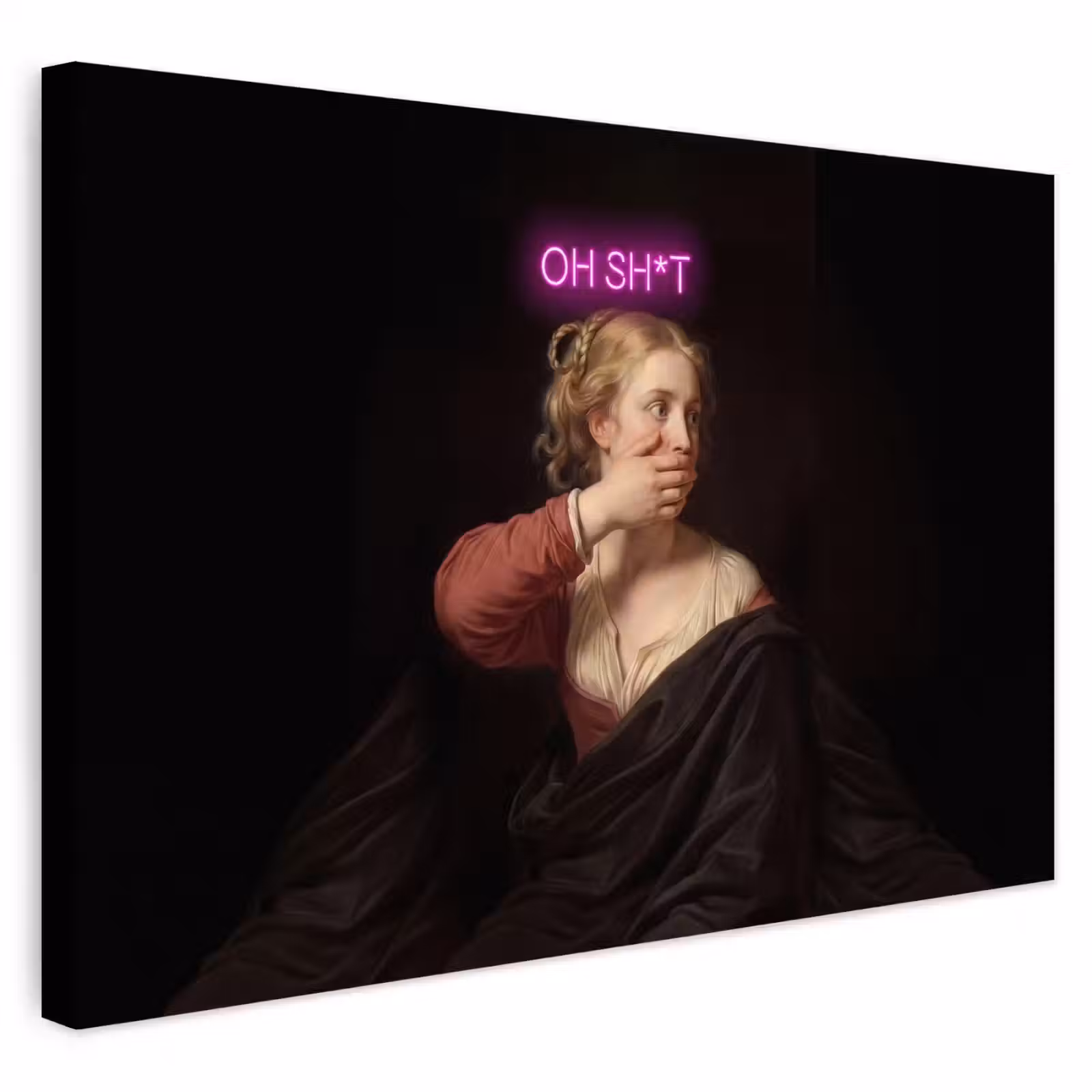 Buiten canvas - Quote - Neon - vrouw — 1