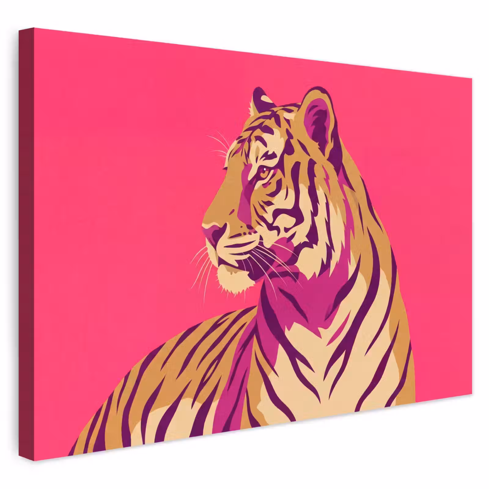 Buiten canvas - Tijger - Modern - Neon — 1