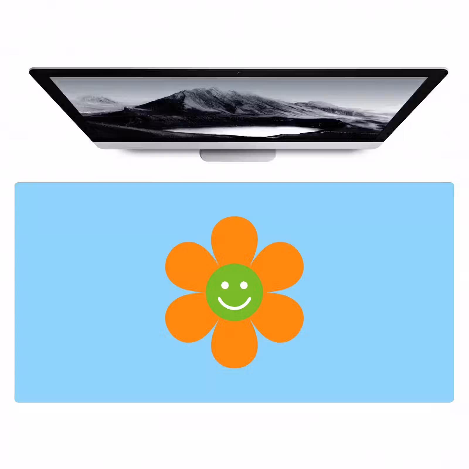Bureau onderlegger - Bloem - Smiley - Kleurrijk — 1