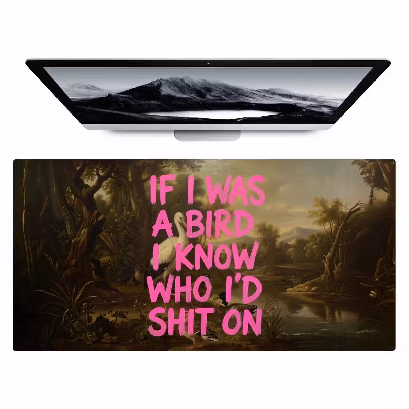 Bureau onderlegger - Klassiek - Humor - Roze — 1