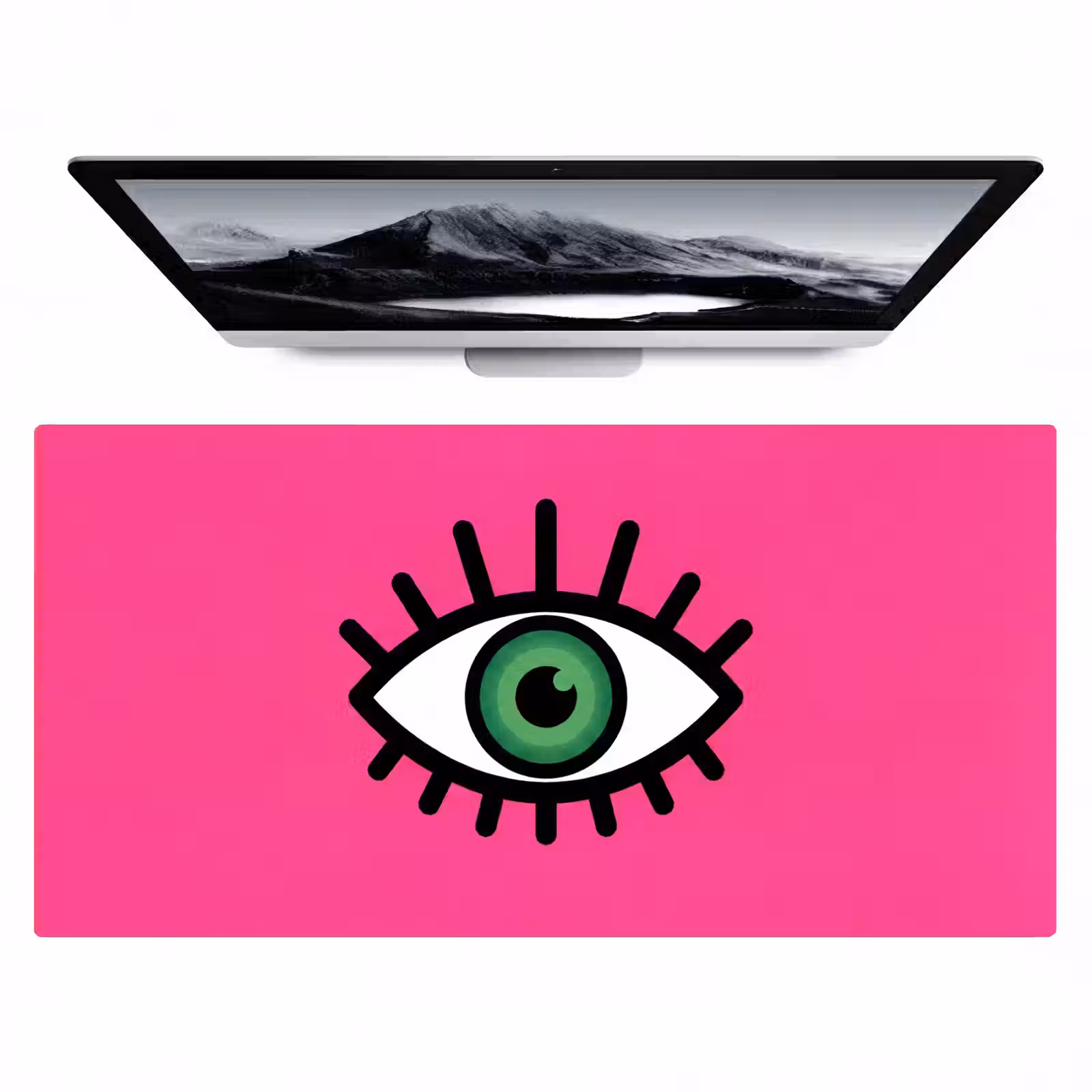 Bureau onderlegger - Minimalistisch - Oog - Roze — 1