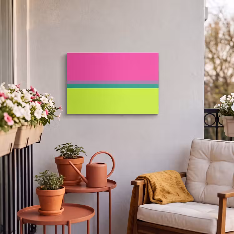 Buiten canvas - Strepen - Modern - Kleurrijk — 4