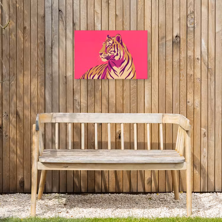 Buiten canvas - Tijger - Modern - Neon — 3