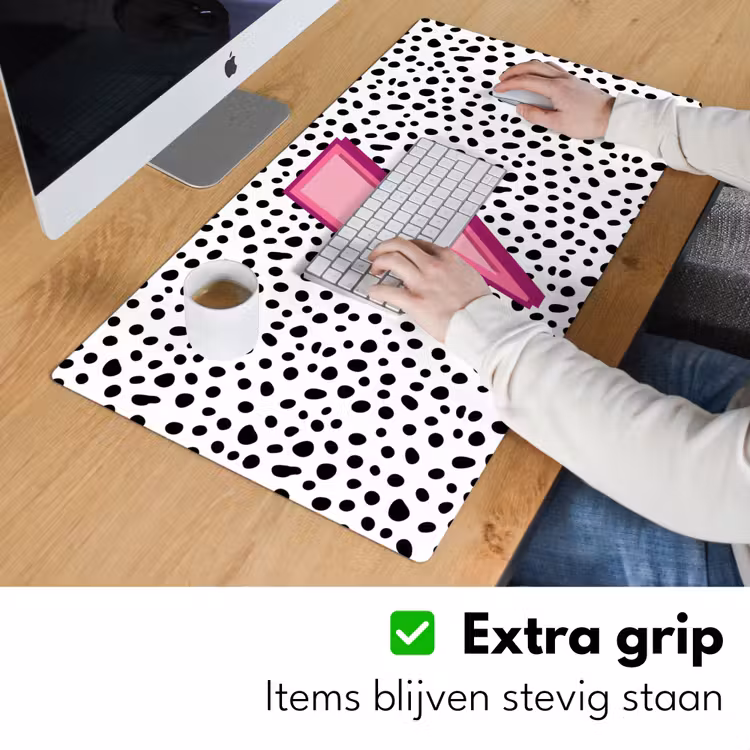 Bureau onderlegger - Bliksem - Roze - Stippen — 6