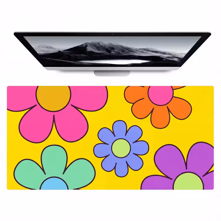Bureau onderlegger - Bloemen - Illustratie - Kleurrijk — 1
