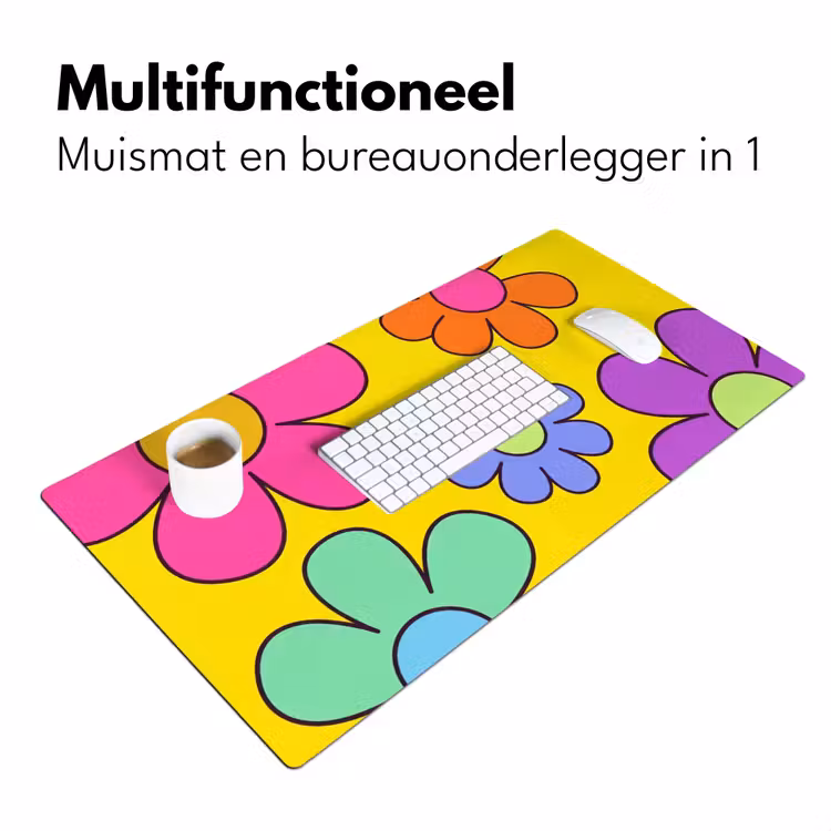 Bureau onderlegger - Bloemen - Illustratie - Kleurrijk — 7