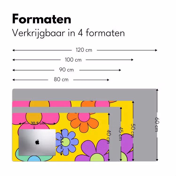 Bureau onderlegger - Bloemen - Illustratie - Kleurrijk — 8