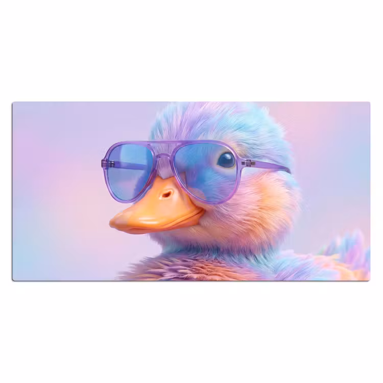 Bureau onderlegger - Eend - bril - Pastel — 2