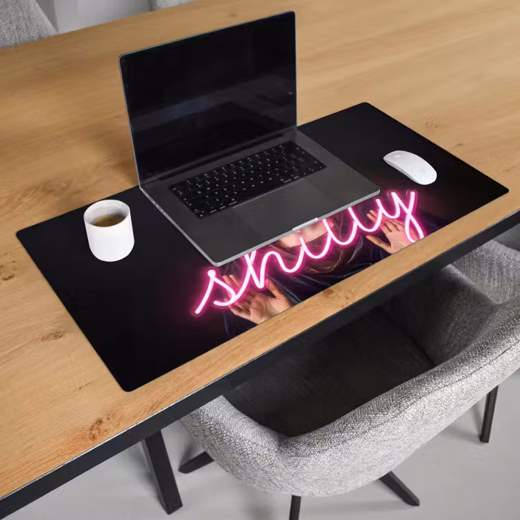 Bureau onderlegger - Ironisch - Tekst - Neon — 3