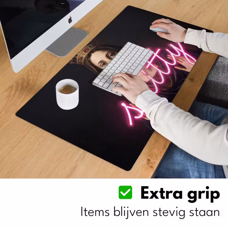 Bureau onderlegger - Ironisch - Tekst - Neon — 6