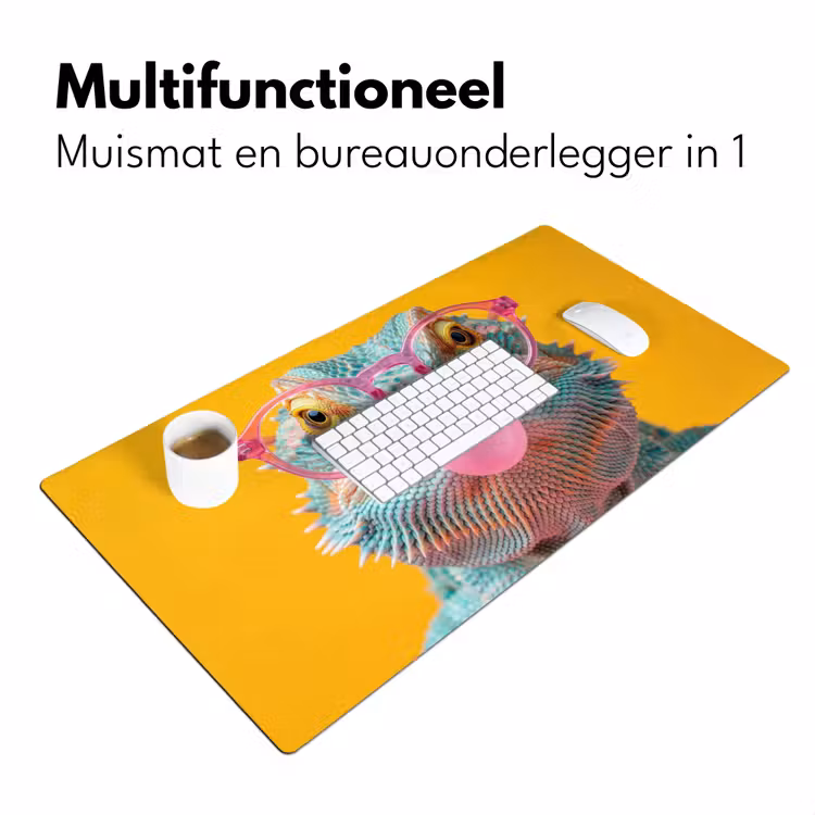Bureau onderlegger - Kameleon - Kauwgom - Kleurrijk — 7
