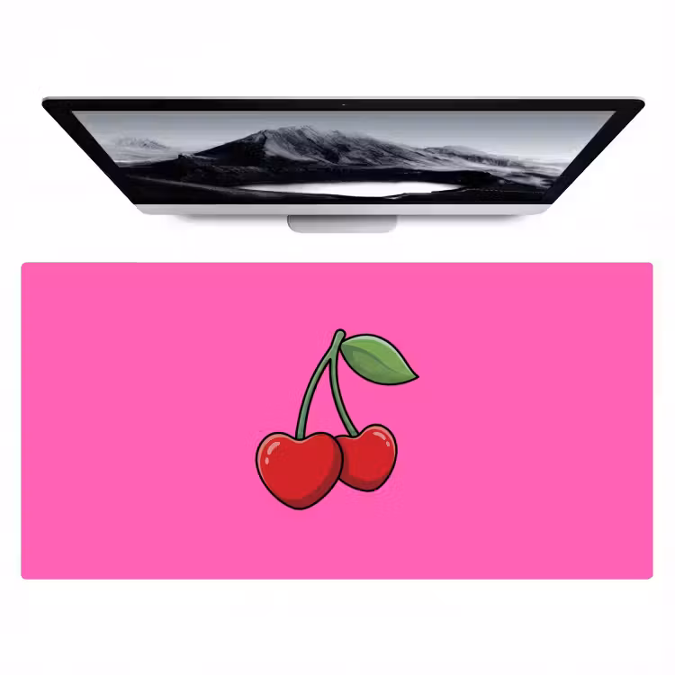 Bureau onderlegger - Kers - Roze - Fruit — 1