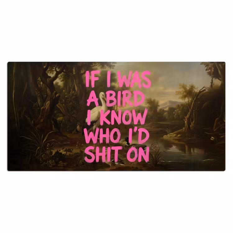 Bureau onderlegger - Klassiek - Humor - Roze — 2