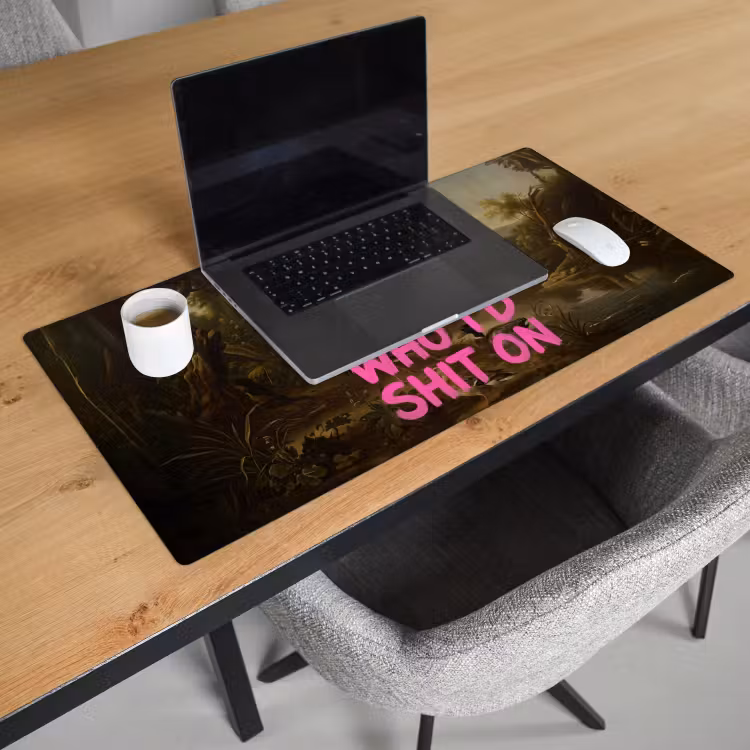 Bureau onderlegger - Klassiek - Humor - Roze — 3