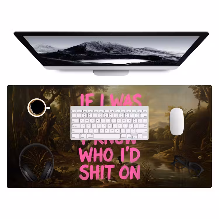 Bureau onderlegger - Klassiek - Humor - Roze — 4