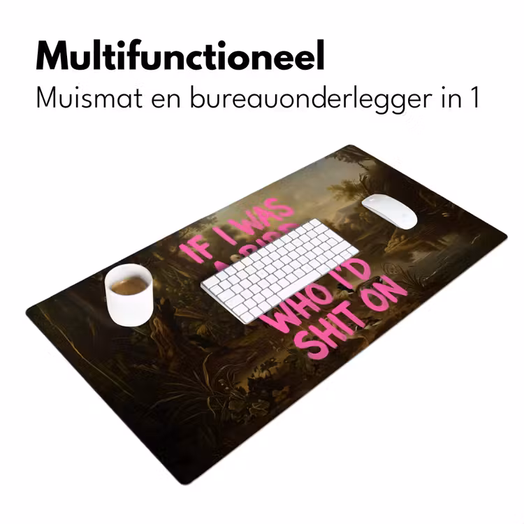 Bureau onderlegger - Klassiek - Humor - Roze — 7