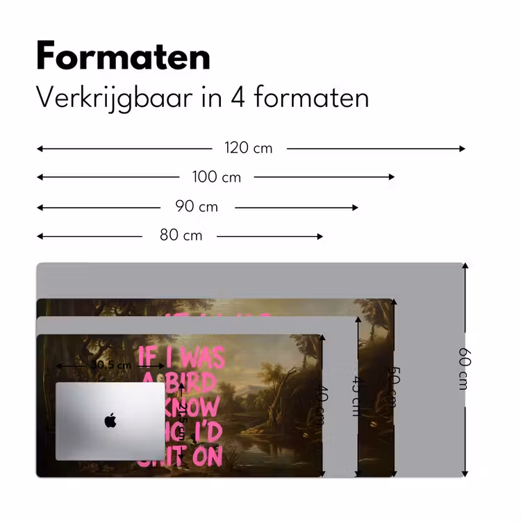 Bureau onderlegger - Klassiek - Humor - Roze — 8