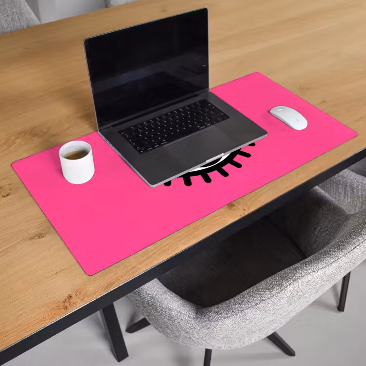 Bureau onderlegger - Minimalistisch - Oog - Roze — 3