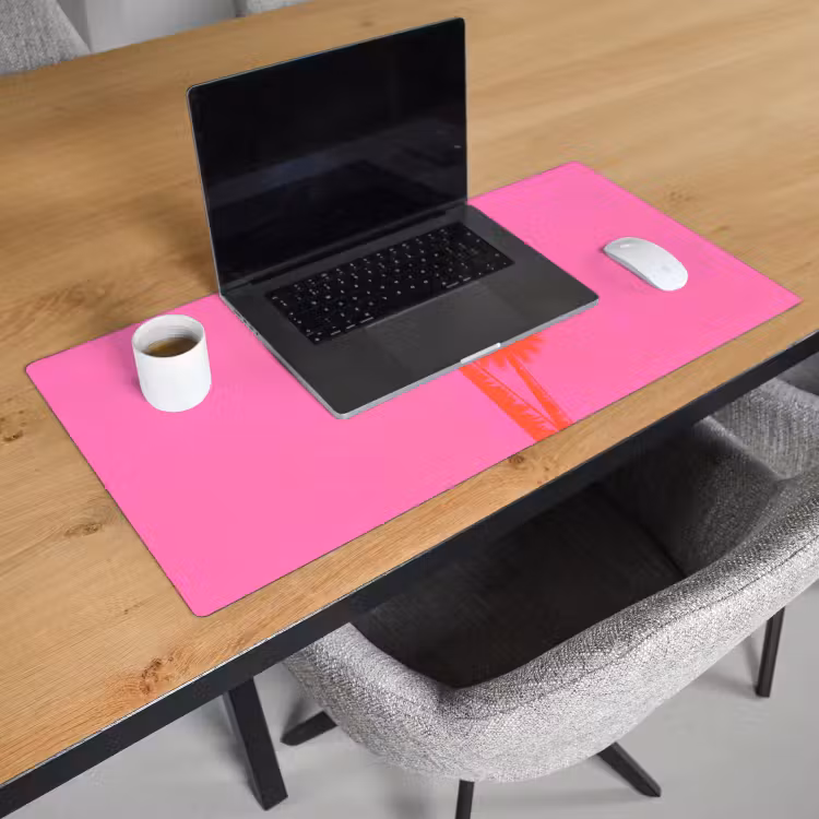 Bureau onderlegger - Palmbomen - Modern - Roze — 3
