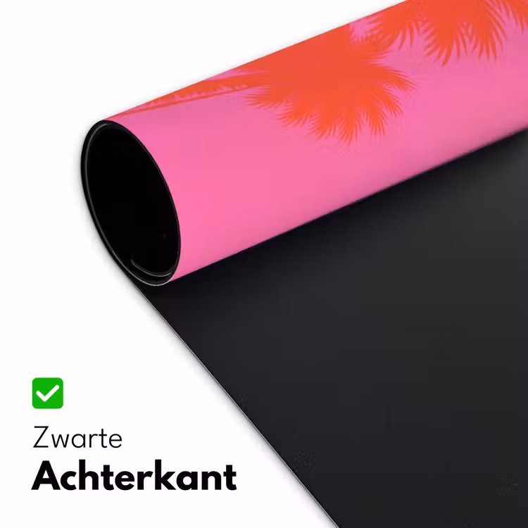 Bureau onderlegger - Palmbomen - Modern - Roze — 5