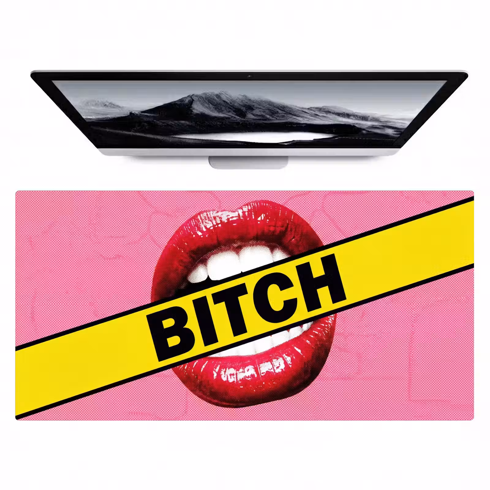 Bureau onderlegger - Lippen - Tekst - Kleurrijk — 1