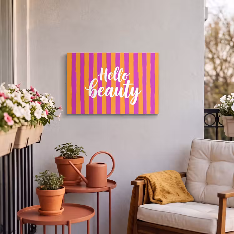 Buiten canvas - Modern - Hello - Oranje — 4