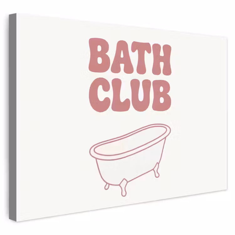 Buiten canvas - Retro - Bad - Roze — 1