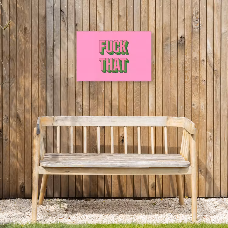 Buiten canvas - Tekst - Bold - Roze — 3